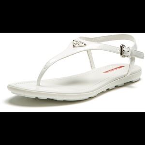 Prada authentic white sandals